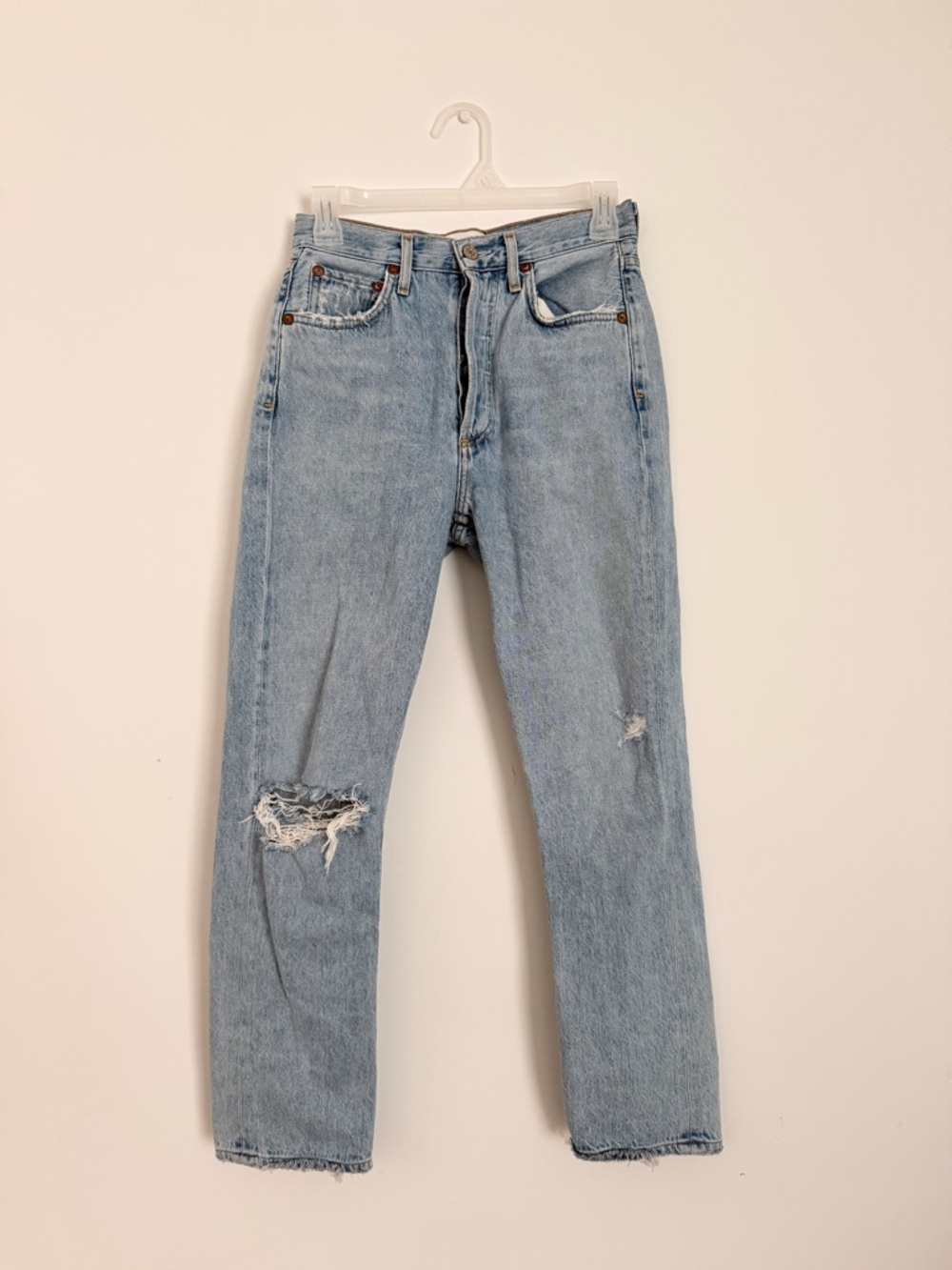 🧡| AGOLDE Riley High Rise Straight Crop Jeans - Picture 2 of 7